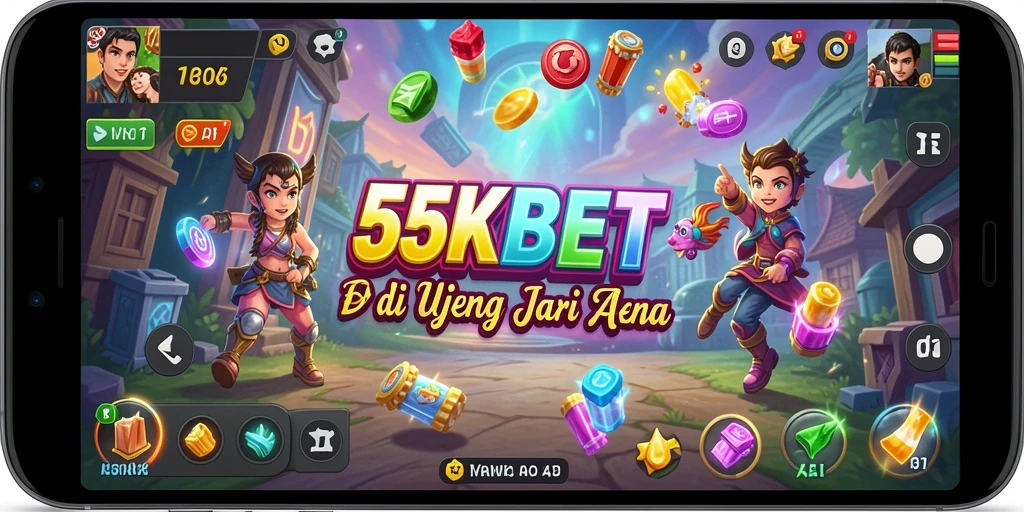 Tampilan gameplay menarik dari 55KBET yang menampilkan aktivitas simulasi.