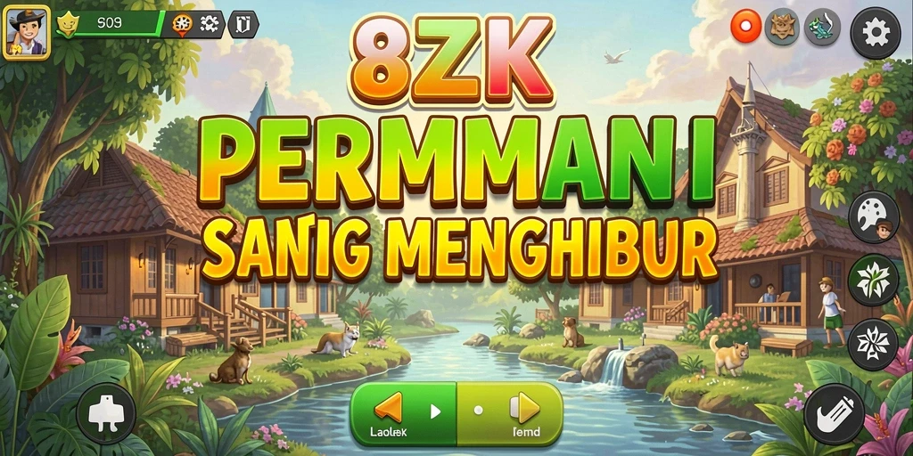 Screenshot 8ZK menampilkan gameplay yang seru dan santai.