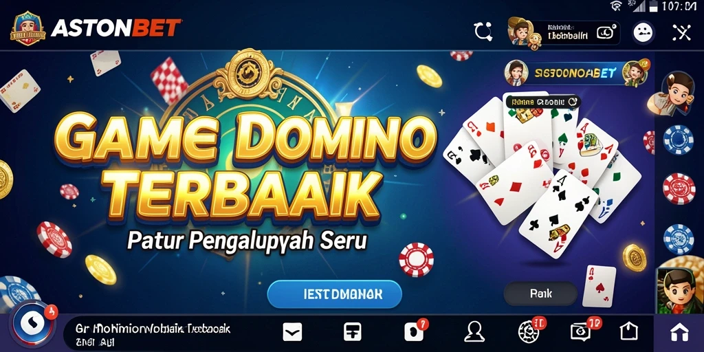Gameplay seru dari ASTONBET yang menampilkan aksi Domino.