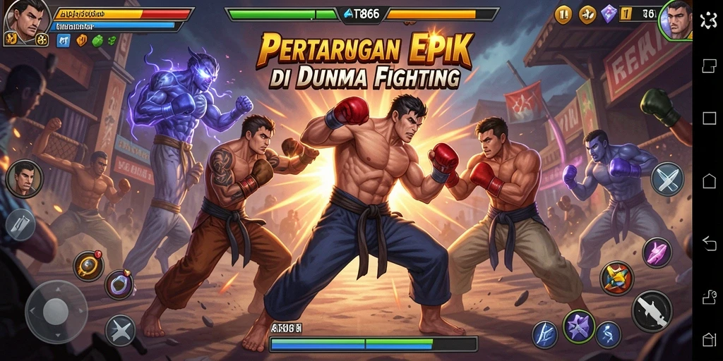 Gameplay seru dalam pertarungan epik AT866.