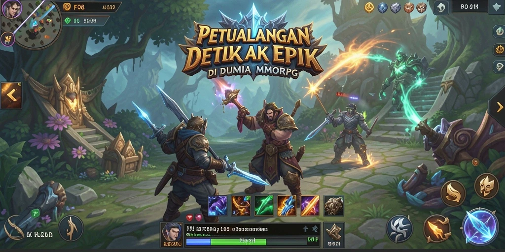 Screenshot gameplay FO8 menampilkan aksi seru di dunia MMORPG.