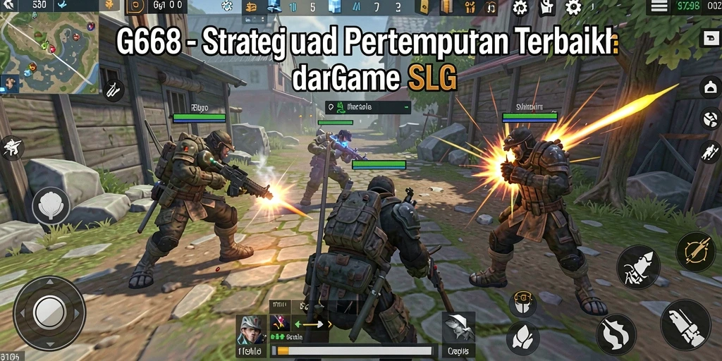 Screenshot gameplay G668 menampilkan aksi pertempuran menarik dalam permainan SLG.