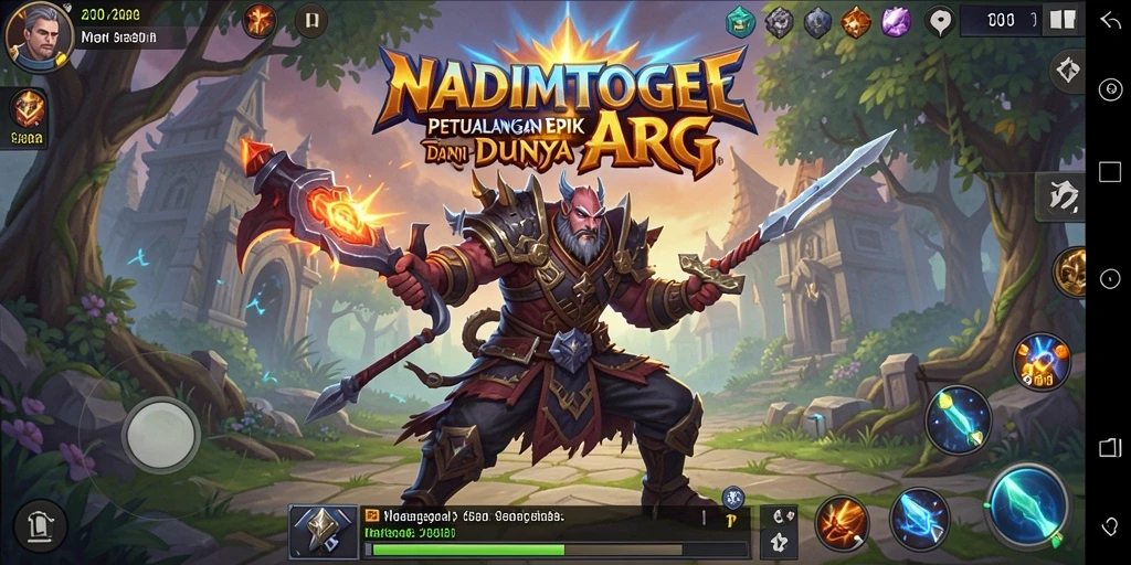 Tampilan menarik dari gameplay ARPG NADIMTOGEL yang menantang.