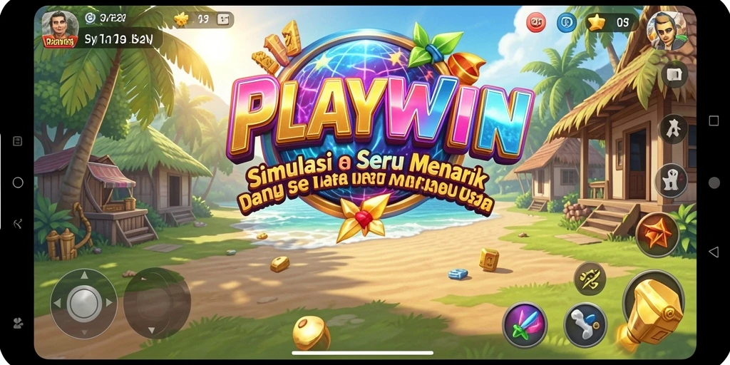 Screenshot gameplay <strong>PLAYWIN</strong> menunjukkan interaksi dinamis dan skenario yang beragam.