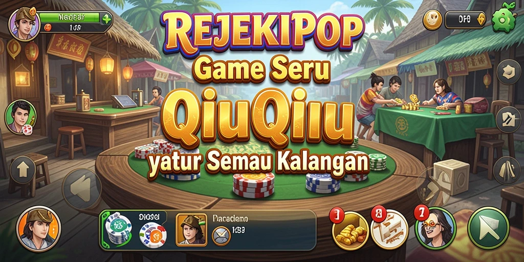 Screenshot gameplay QiuQiu di REJEKIPOP yang seru dan menantang.
