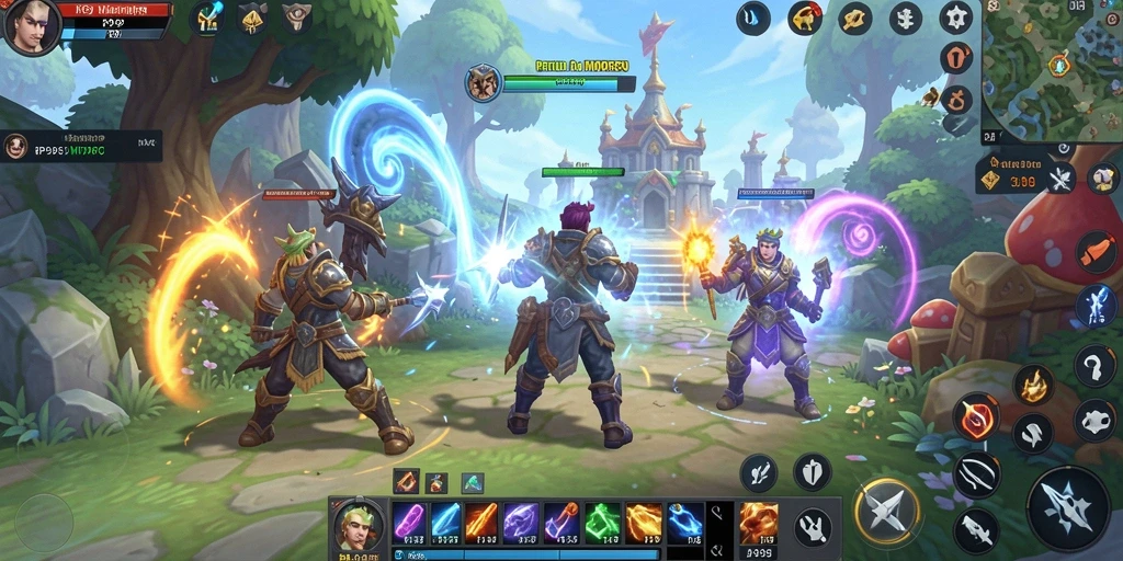 Gameplay seru dengan aksi penuh di dunia RP99.