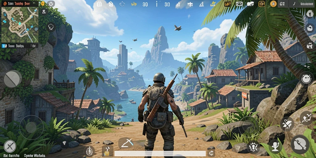 Screenshot gameplay V21 dengan dunia Open World yang menakjubkan.
